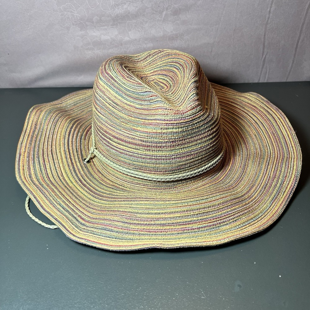 Vintage San Diego Hat Co Unisex Wide Brim Gardening Sun Hat Multicolor‎ 7.5" - Picture 4 of 14